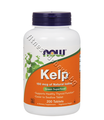 NW-2680 NOW Kelp 150 mcg of Natural Iodine, 200 Tablets