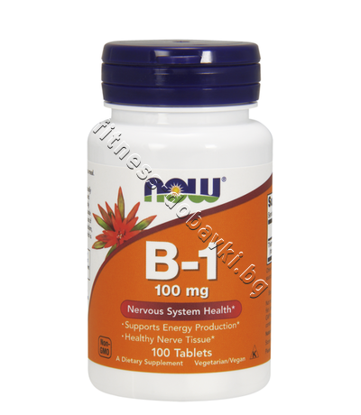 NW-0446 NOW Vitamin B-1 (Thiamine) 100 mg, 100 Tablets