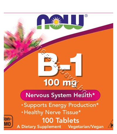 NW-0446 NOW Vitamin B-1 (Thiamine) 100 mg, 100 Tablets