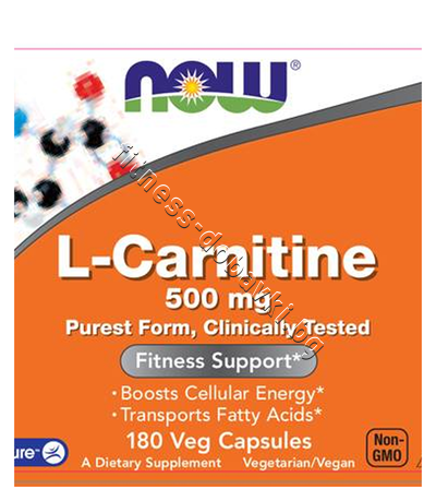 NW-0073 NOW L-Carnitine 500 mg, 180 Caps