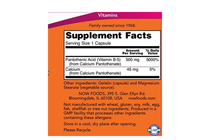   NOW Vitamin B-5 (Pantothenic Acid) 500 mg, 100 Caps