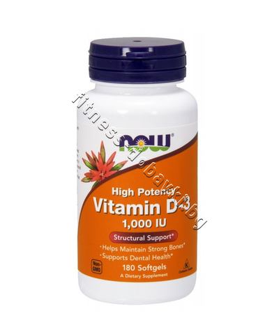 NW-0365 NOW Vitamin D3 1000 IU, 180 Softgels