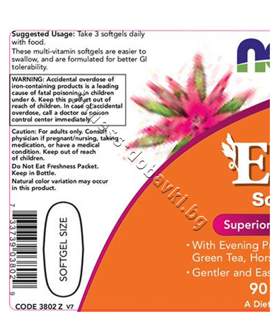 NW-3802 NOW EVE Woman's Multi, 90 Softgels