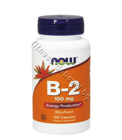 NW-0447 NOW Vitamin B-2 (Riboflavin) 100 mg, 100 Caps