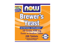    NOW Brewers Yeast 650 mg, 200 Tablets