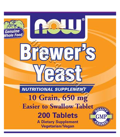 NW-2410 NOW Brewers Yeast 650 mg, 200 Tablets