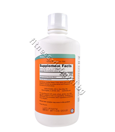 NW-1405 NOW Colloidal Minerals Liquid, 946 ml