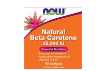   NOW Natural Beta Carotene 25,000 IU, 90 Softgels