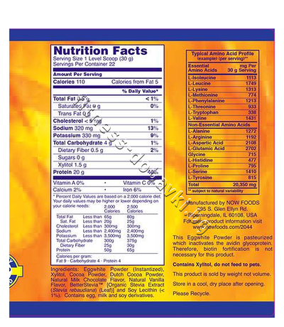 NW-2044 NOW Eggwhite Protein, 680 g