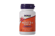   NOW Vitamin D-3 5000 IU, 120 Softgels