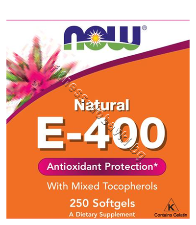 NW-0894 NOW Vitamin E-400 IU MT, 250 Softgels