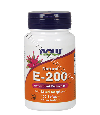 NW-0880 NOW Vitamin E-200 IU MT, 100 Softgels