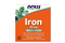 NW-1443 NOW Iron 18 mg Ferrochel, 120 Veg Caps