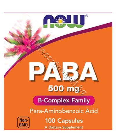 NW-0485 NOW PABA 500 mg, 100 Caps