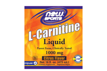 -  NOW L-Carnitine Liquid Citrus 1000 mg, 465 ml