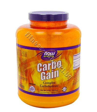 NW-2023 NOW Carbo Gain Complex Carbohydrate, 3629 g