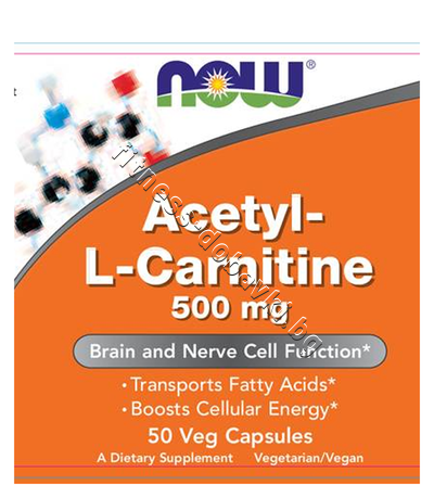 NW-0075 NOW Acetyl-L-Carnitine 500 mg, 50 Caps