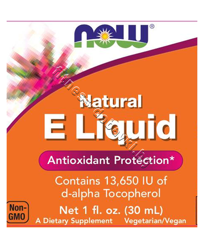 NW-0910 NOW Natural Vitamin E Liquid, 30 ml