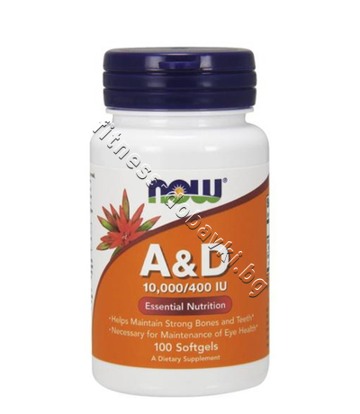 NW-0350 NOW Vitamin A & D 10000/400 IU, 100 Softgels