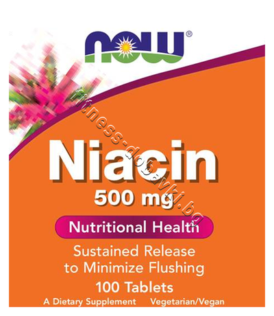 NW-0480 NOW Niacin 500 mg, 100 Tablets