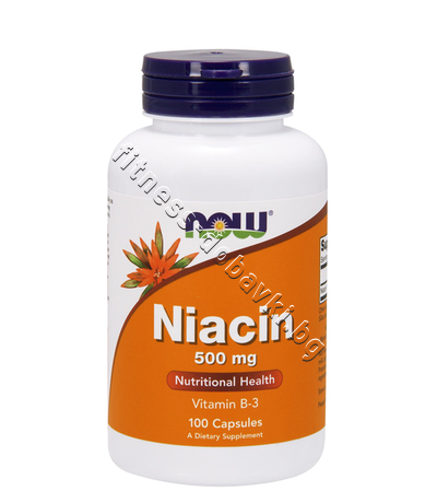 NW-0480 NOW Niacin 500 mg, 100 Tablets